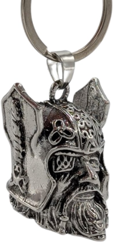 Grand X - Bell Guardian - Dieu Viking - Argent - Gremlin Bell - Porte-clés - Porte-clés Moto - Cloche Porte-Bonheur Moto - Pendentif Sac - Foi