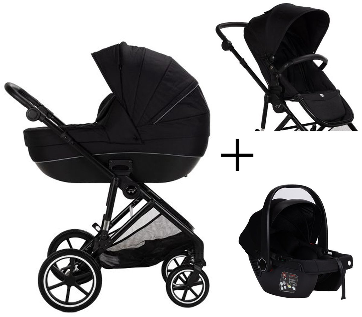 Puck Carl Kinderwagen 3-in-1 - Zwart