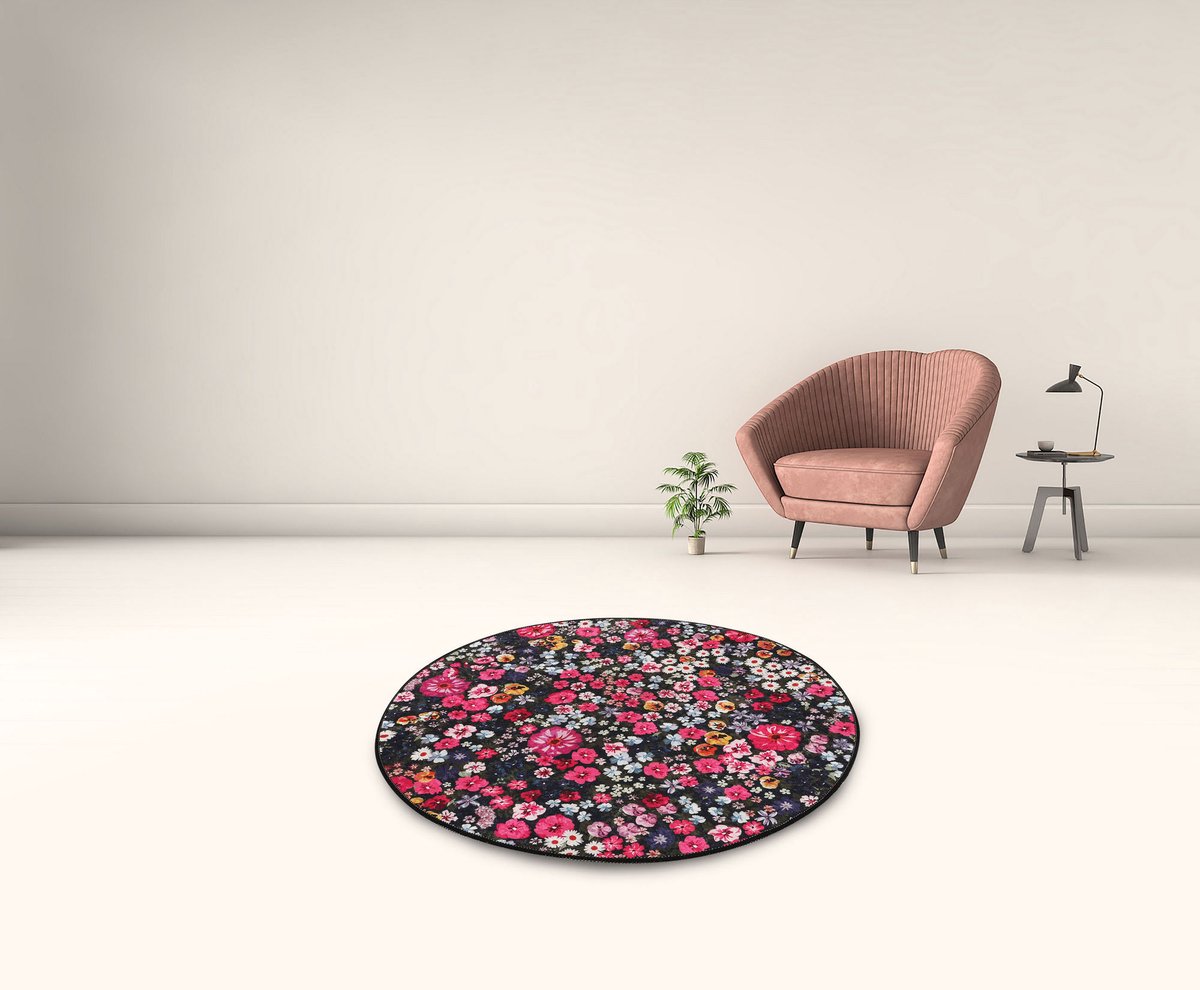Asir - Badmat - Veelkleurig - Antislip - 100 x 100 cm