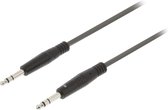 Sweex 6,35mm Jack stereo audio kabel - 5 meter