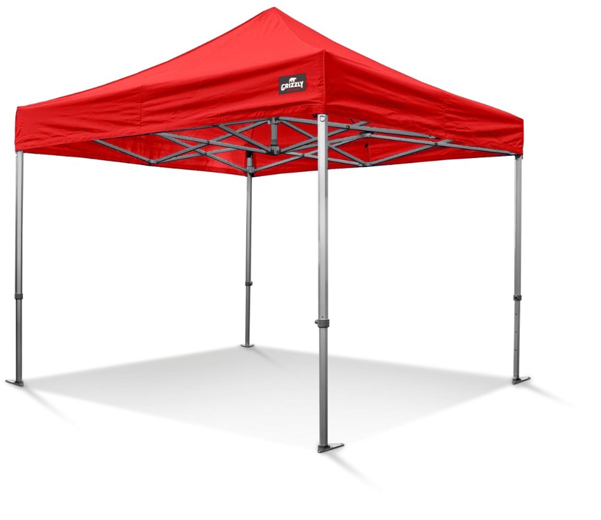 Easy Up Partytent | Vouwtent | 3x3m | Rood | Inclusief gratis sterke pvc opberghoes en spanbanden set met haringen