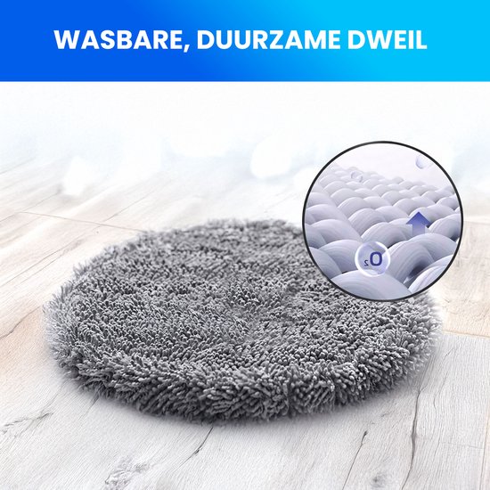 Luxuriq® Mop - Vadrouille électrique - Essuie-glace - Geschikt voor Dyson - Dyson V15 - V11 - V10 - V8 - V7 - Accessoire pour vadrouille - Avec 10 vadrouilles