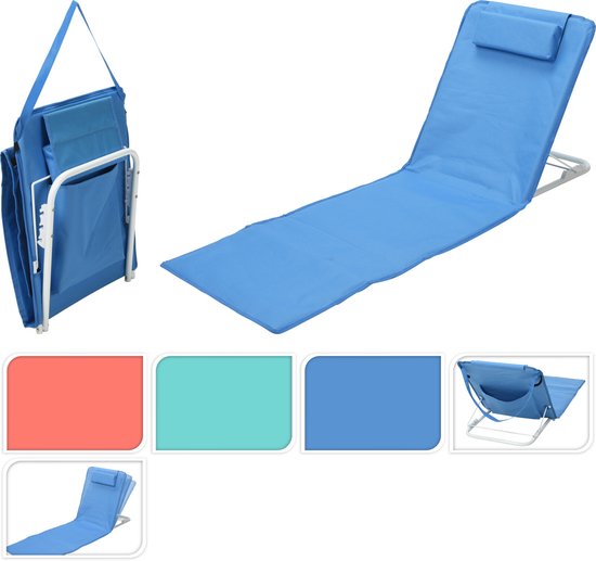 Probeach-Strandmat-met rugleuning-makkelijk draagbaar-diverse kleuren van Probeach — afbeelding 2