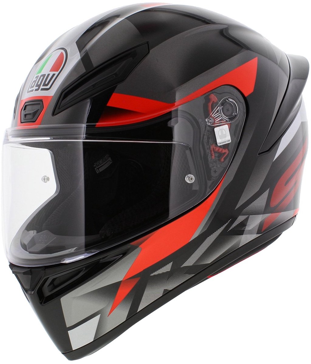 AGV K1 S helm Fastlap grijs zwart rood XXL