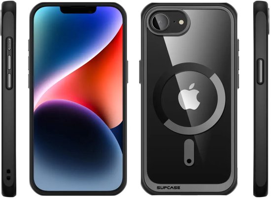 Supcase UB MagSafe geschikt voor iPhone 17e / 16e hoesje - Zwart
