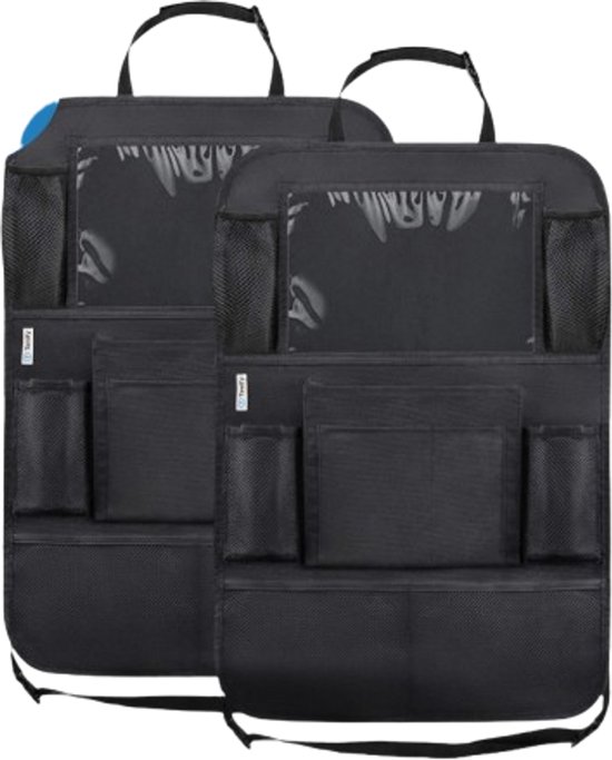 VORLOU - Alles In Één Autostoel Rugleuning Organizer Multifunctionele Achterbank Opbergtas Met Opvouwbaar Bakje Beker Tissuehouder Opbergvak