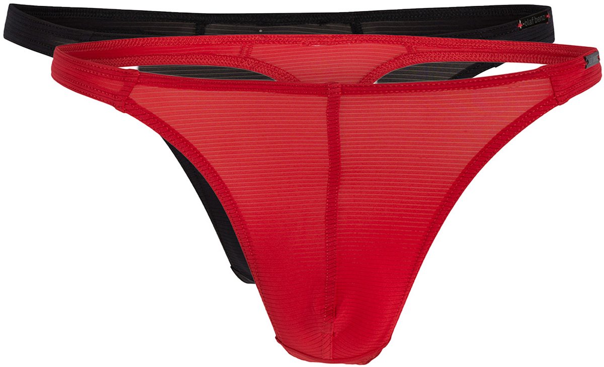 olaf benz Heren string 2 pack RED1201