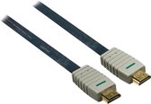 Bandridge platte HDMI 1.4 High Speed with Ethernet kabel met vergulde contacten - 1 meter