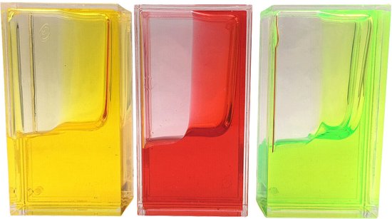 Cube Fidget Ooze (3x Rectangle) – Yellow, Rouge et Vert