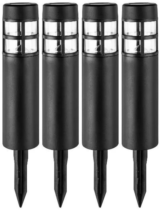 Lampes Solar de jardin à LED Livarno Home - Zwart - Lot de 4