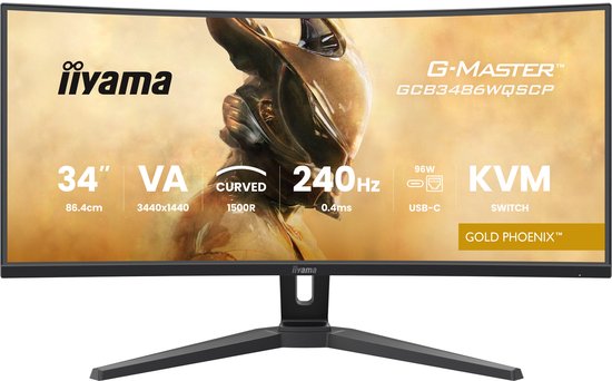 iiyama G-Master GCB3486WQSCP-B1 Gold Phoenix - 34 inch - Bol