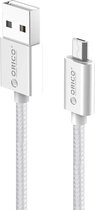 Orico USB Micro B naar USB-A kabel - USB2.0 - tot 2A / zilver - 1 meter