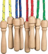 Goki Skipping rope with varnished wooden handle