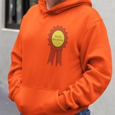 Oranje Koningsdag Hoodie World's Best Drinker - MAAT M - Feestkleding & Carnavalskleding