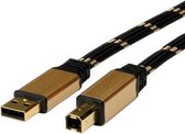 Roline USB naar USB-B kabel - USB2.0 - tot 2A - 4,5 meter