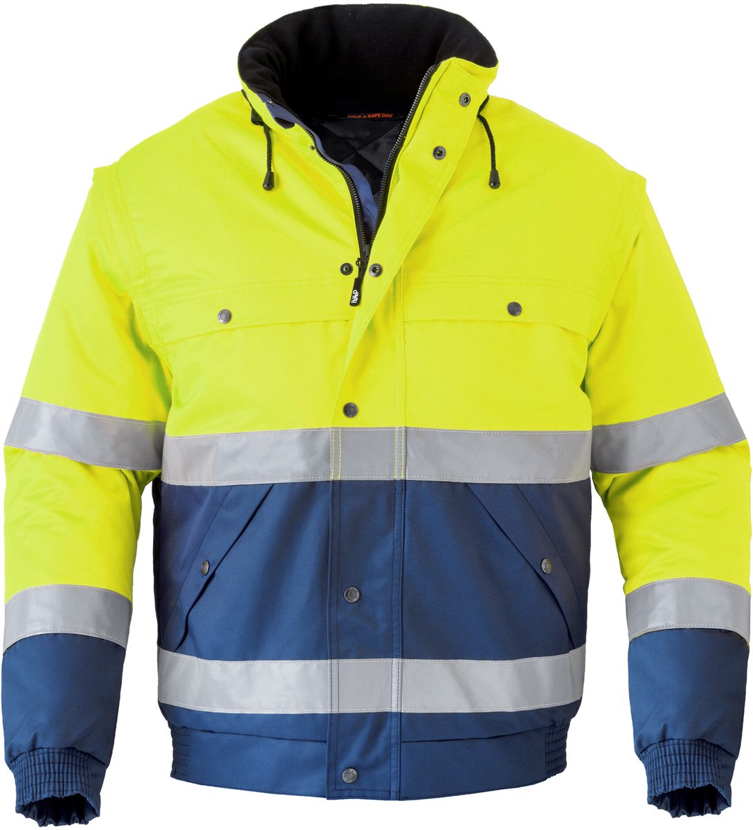 Havep 5139 All season jack Marine/Fluo Geel maat XXXL
