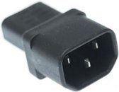 E&T Powercables C13 - C14 voeding adapter / zwart