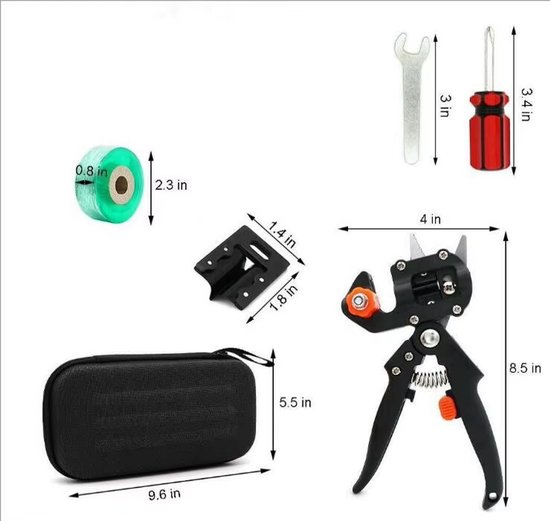 Snoeischaar Enten - Snijgereedschap Kit - Enten Tapes - Plant - Tak - Twig - Wijnstok - Fruit Boom - Professionele Snoeischaar - Tuingereedschap van Merkloos	 — afbeelding 3