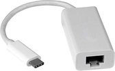 Dolphix USB-C naar RJ45 Fast Ethernet LAN adapter - USB2.0 - CAT5 / wit - 0,15 meter
