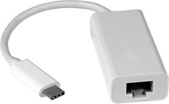 Dolphix USB-C naar RJ45 Fast Ethernet LAN adapter - USB2.0 - CAT5 / wit -  0,15 meter | bol.com