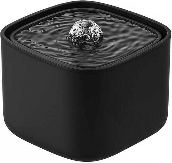 Boncy® Luxe Drinkfontein Kat & Hond - Waterfontein met Stille Pomp - XL Reservoir 3,0L - Automatisch Circulatie Filter - Kattenfontein Zwart - drinkfonteinen - Katten fontein drinkbak - waterdispenser