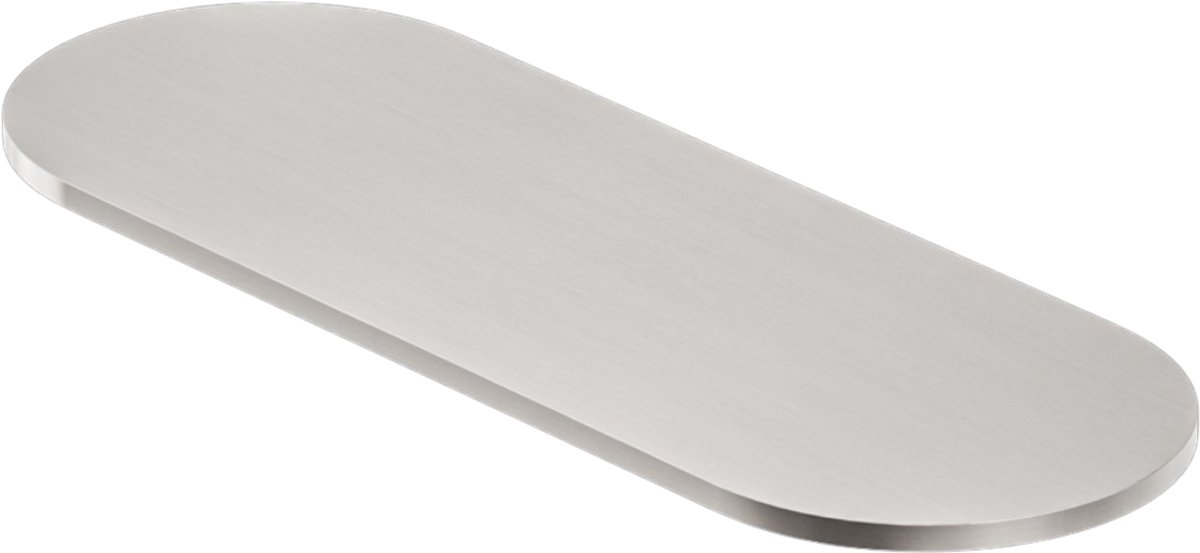 Owen & Finch Planchet | Wandplank | 316L RVS Geborsteld Nikkel | Brushed Nickel 250mm