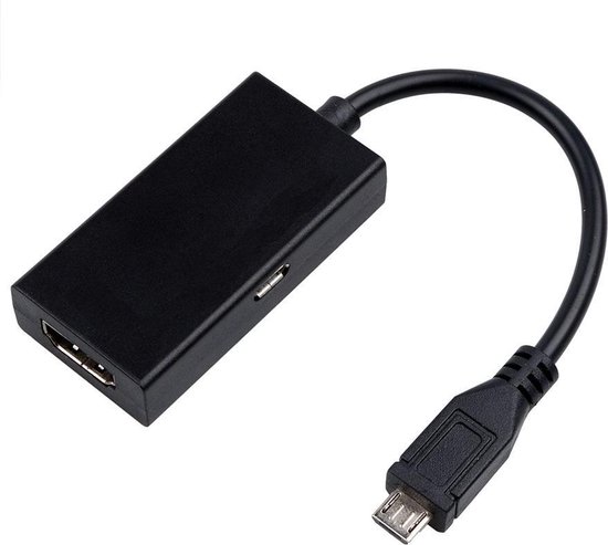 USB Micro naar HDMI MHL adapter - 11-pins (Samsung) / zwart - 0,20 meter