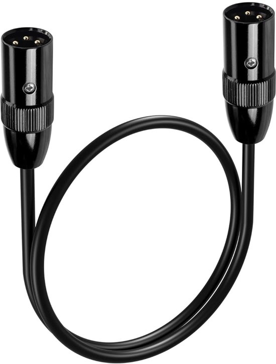 Werkybay 3-pin XLR Microfoonkabel 1m(1 stuk), Stekker naar Bus