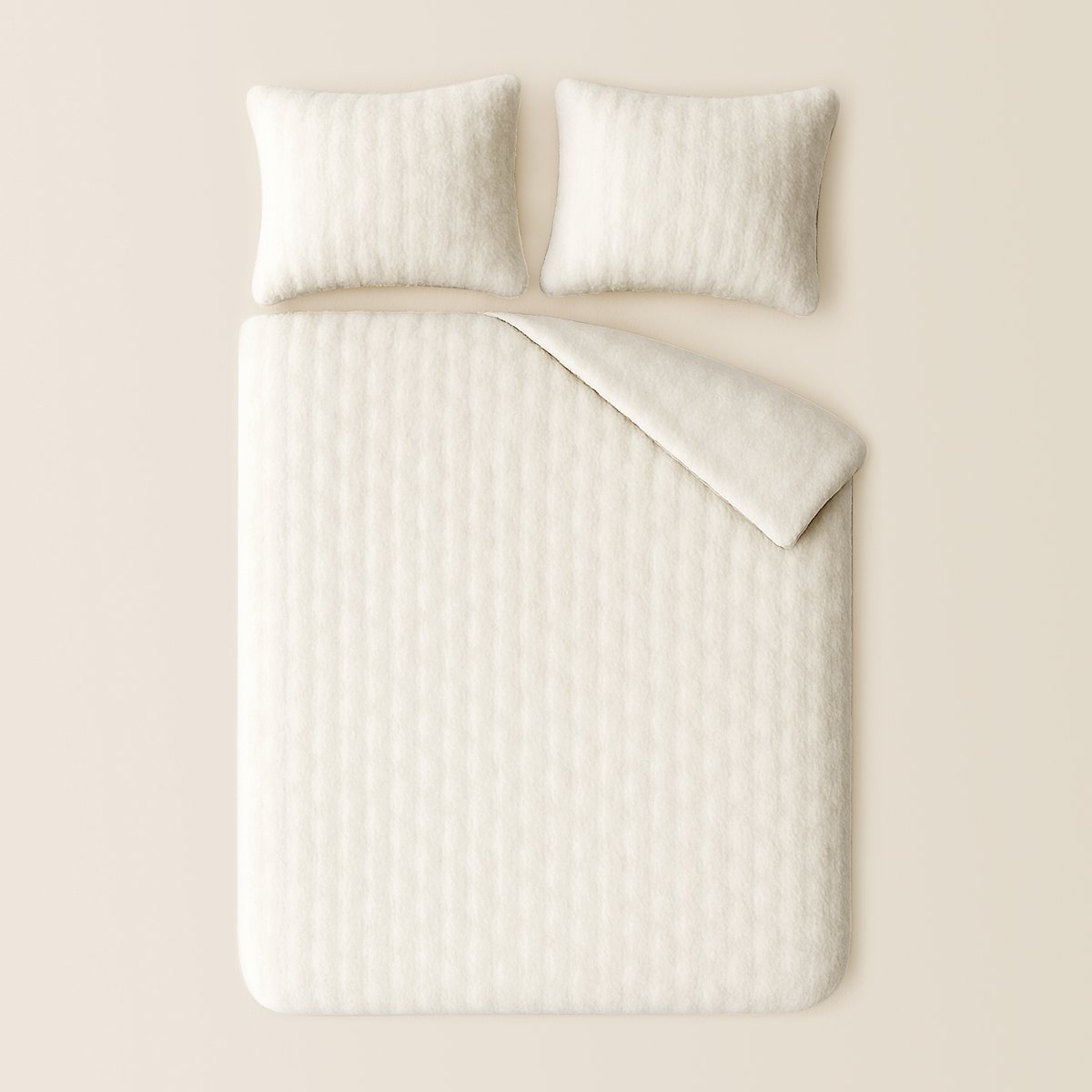 Zydante Dekbedovertrek Set 240x220 + 2*60x70 cm - Rabbit Bubble - Off White