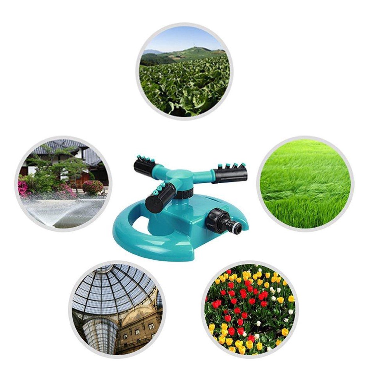 Duwen Me Winkelcentrum Easy Garden Fresh 360° Automatische Water Sproeier | Fontein | Tuin |  bol.com