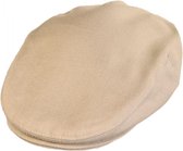 Jaxon Hats Cotton Flat Cap Beige - XL