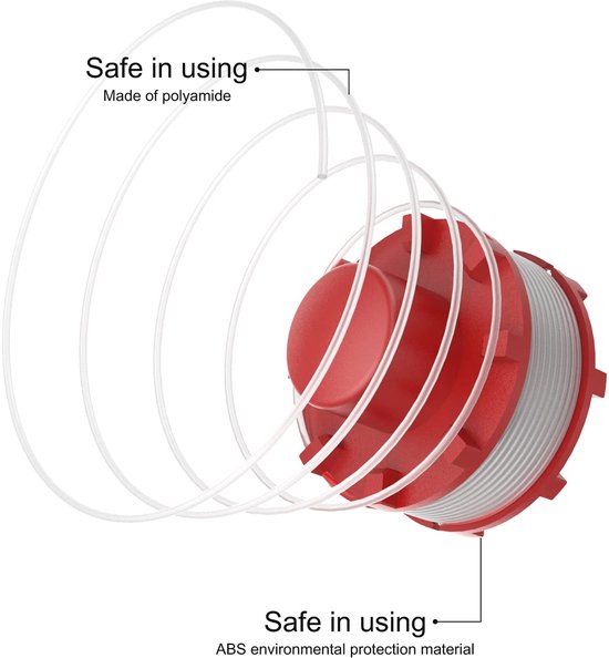 Geschikt voor Vervangende draadspoel, compatibel met Einhell GE-CT 36/30Li E, bosmaaieraccessoires, vervangt Einhell 3405096 vervangende spoelen. (4 vervangingsspoelen + 1 deksel) van Rhouyielin — afbeelding 3