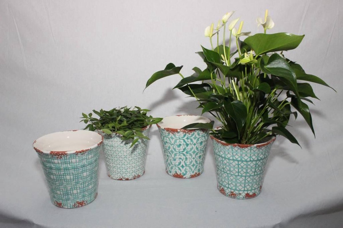 Villa Pottery Jip vaas Yellow 26 x 50 paars
