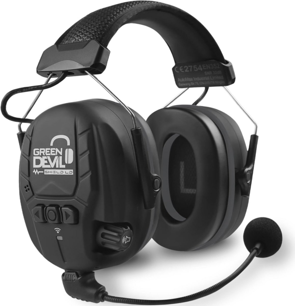 Actieve Gehoorbescherming met Bluetooth 5.3 - SNR 32dB Gehoorbescherming voor Lawaaiige Omgevingen