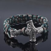 Mjolnir - Steal Norse Viking Bracelet | Echt Stalen Noorse Viking Armband