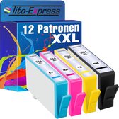 PlatinumSerie® 12 XXL cartridges alternatief voor HP 364 black cyaan magenta, yellow -geschikt-voor-hp-364-photosmart-premium-touchsmart-web-c309n-fax-c309a-deskjet-d5400-serie-d54