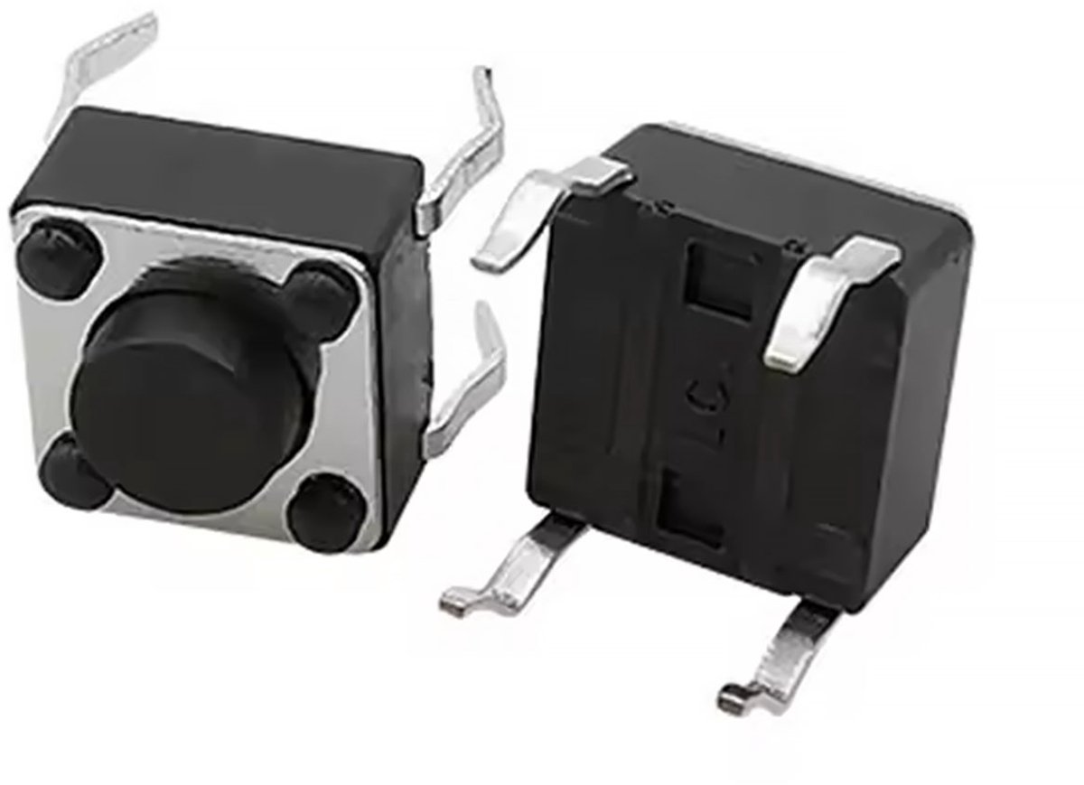 Microschakelaars 6x6 mm voor garagedeur afstandsbedieningen, set van 10