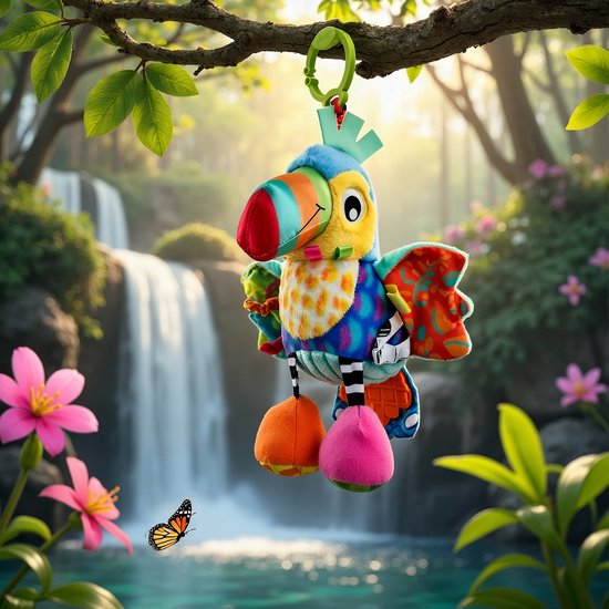 Playgro Activity Friend Tamika Toucan - Baby Speelgoed - Hangspeeltje - Kinderwagenspeeltje - Rammelaar - Kinderwagenaccessoire - Buggyaccessoire - - Educatief Speelgoed - Knuffeldier van Merkloos — afbeelding 2