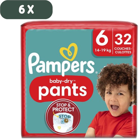 Pampers Baby Dry - Maat 6 - Mega Maandbox - 192 Luiers - Vergelijk prijzen