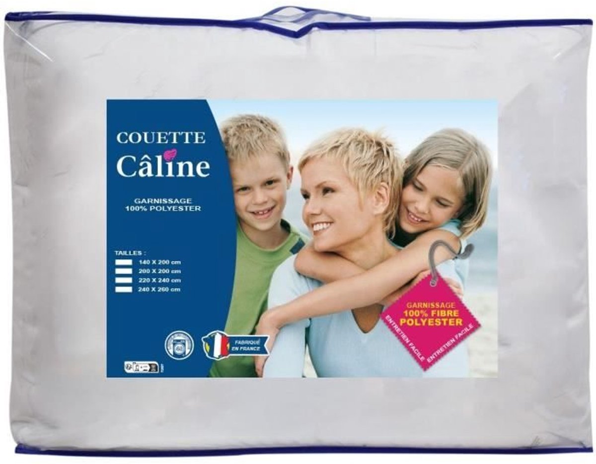 Speciaal knuffel dekbed - Gematigd - 240 x 220 cm - 250 g/m² - Wit