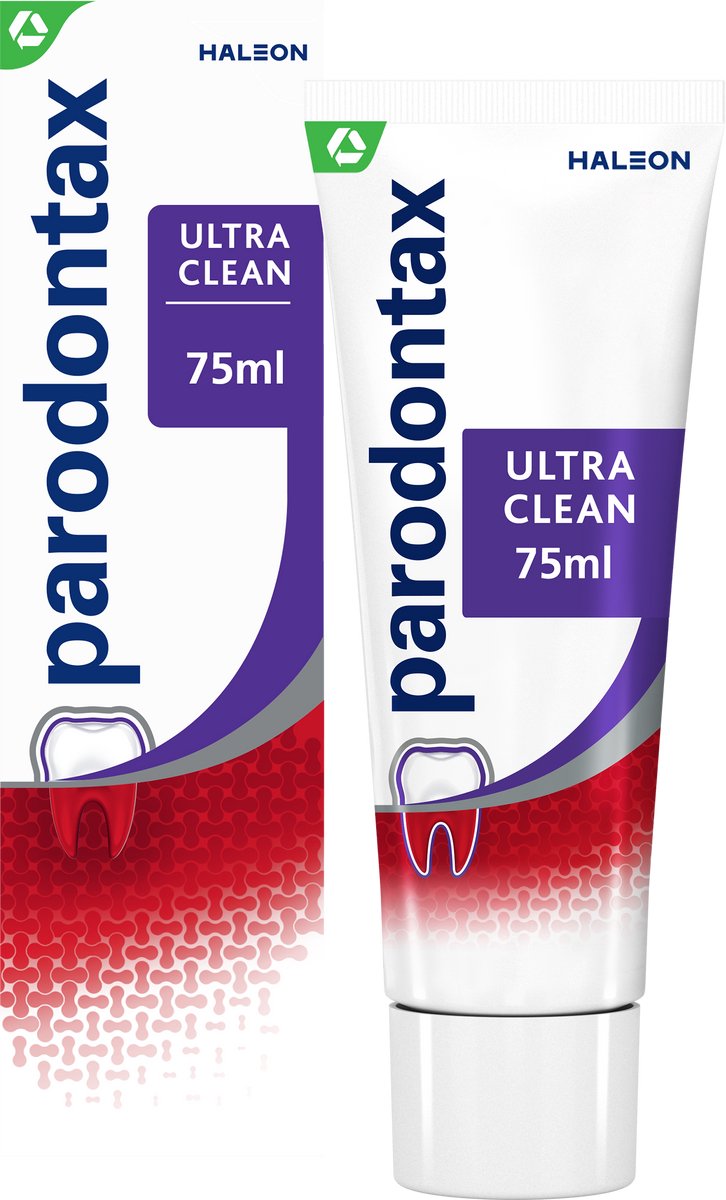 Parodontax Ultra Clean dagelijkse tandpasta tegen bloedend tandvlees 4 x 75ml