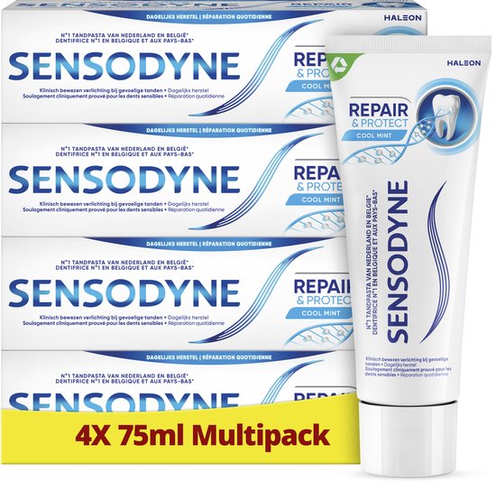 Sensodyne Repair & Protect Deep Repair Tandpasta voor gevoelige tanden - voordeelverpakking - 4x75 ml