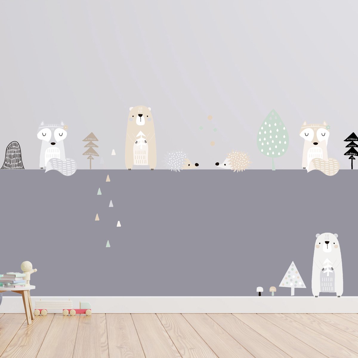 Decochic® - Muurstickers bosdieren - babykamer - kinderkamer - muurdecoratie- dieren stickers