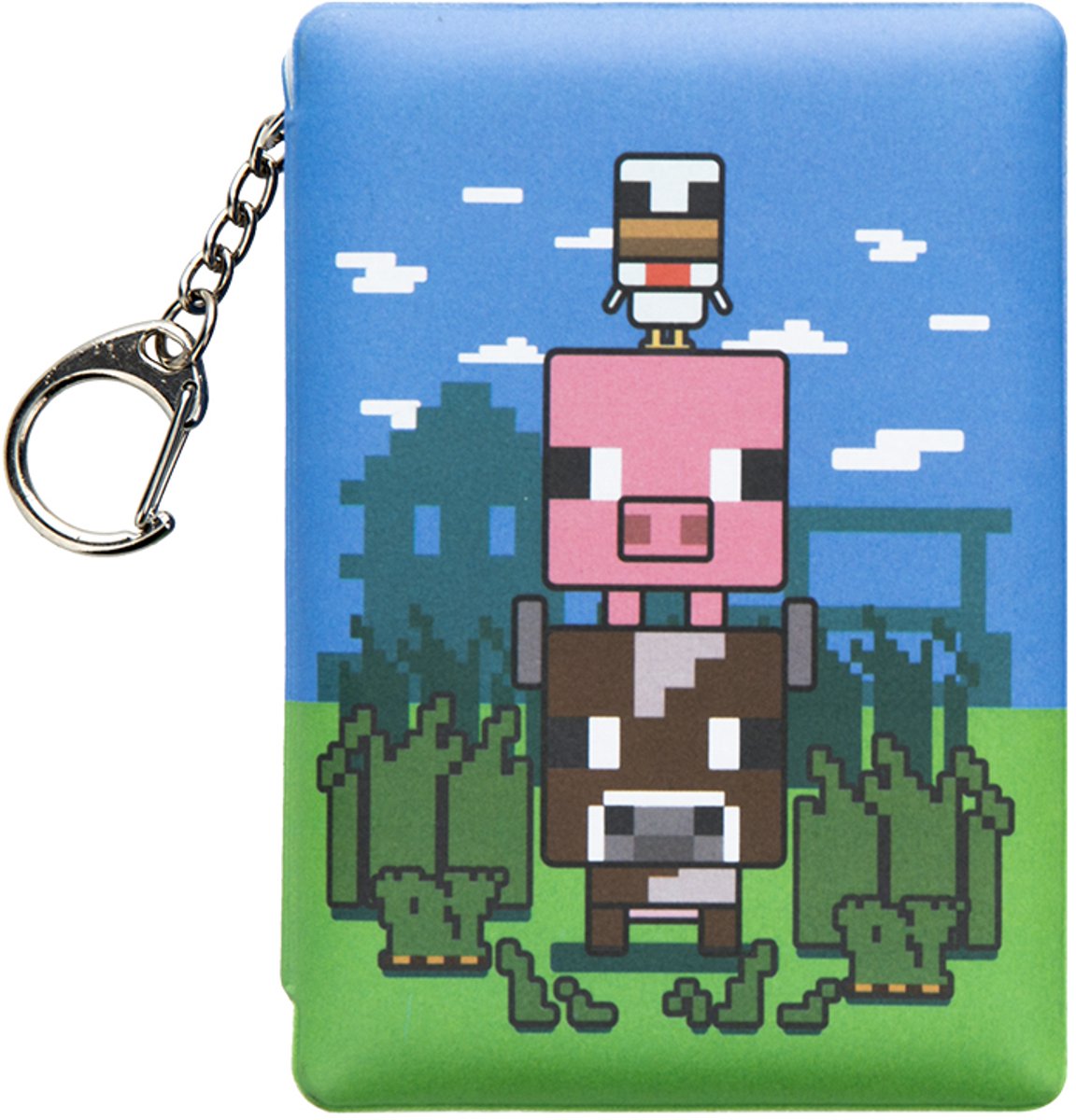 Paladone Products Minecraft Keychain Puffy Notepad Keyrings