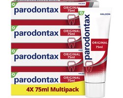Parodontax - Original - dagelijkse tandpasta - tegen bloedend tandvlees - 4x75 ml