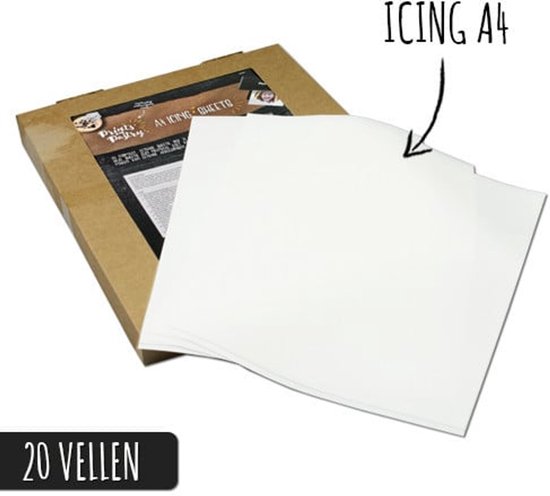 Feuilles de glaçage comestibles format A4 (20 feuilles)