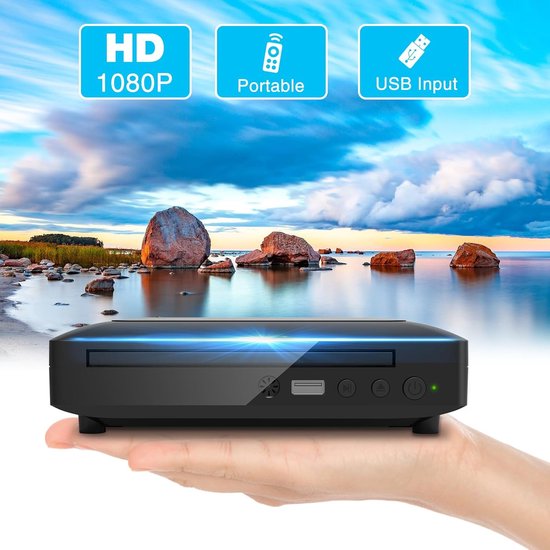CLVP® DVD Speler met HDMI - Externe DVVD Speler - Zwart — afbeelding 2