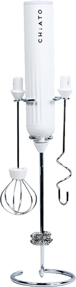 CHiATO lattePLAY Elektrische melkopschuimer - Wit
