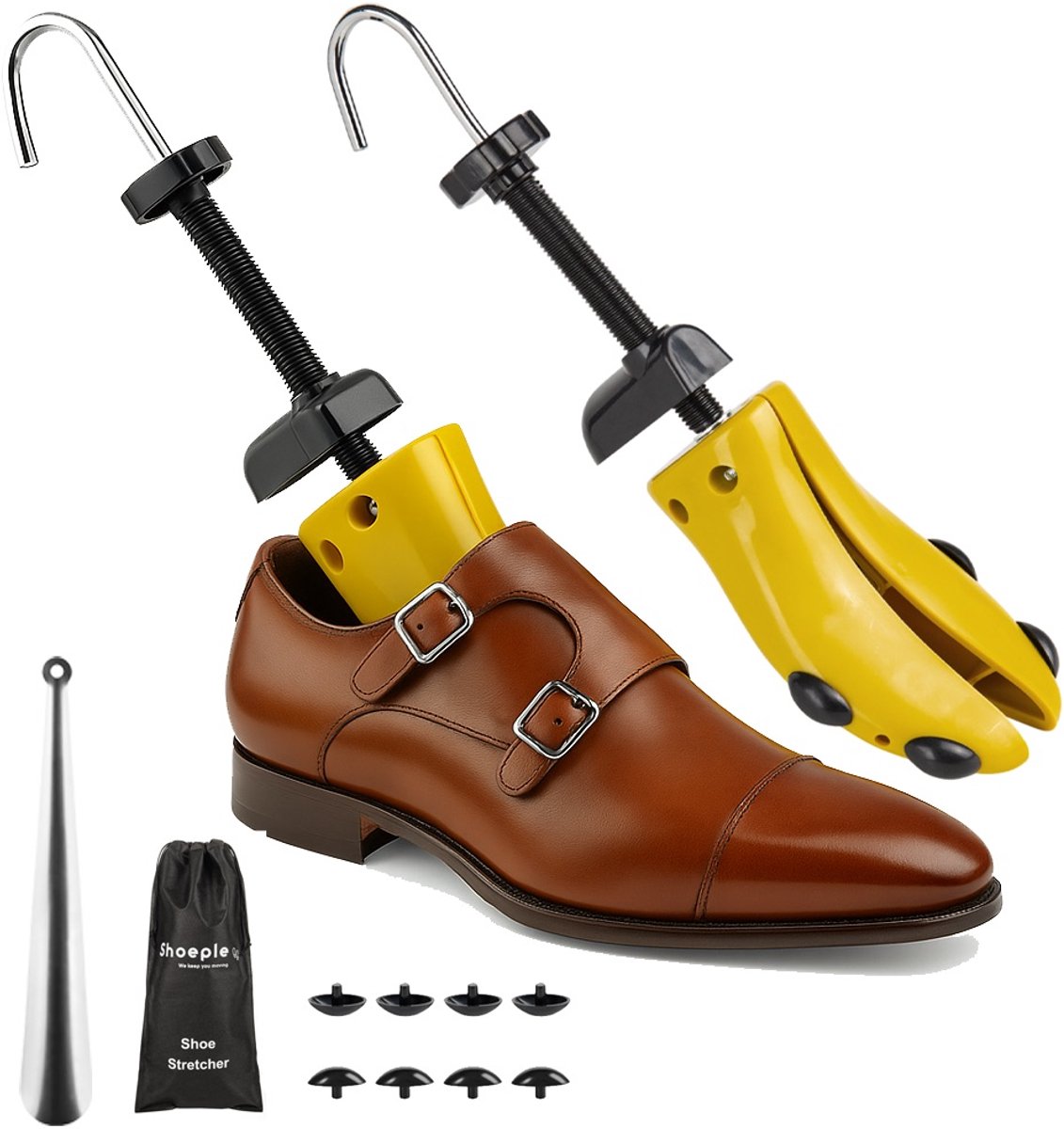 Shoeple Schoenoprekker (2 stuks) kunststof - Maat 40 t/m 47 - Schoenspanner Verstelbaar - Schoenvormer