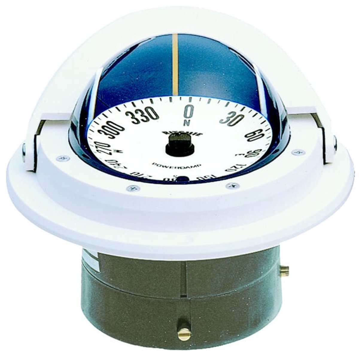 Ritchie 12V wit Kompas model Voyager F-82W vlakke Roos Ø76,2mm